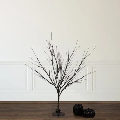 Northlight Pre-lit Halloween Twig Tree In Black