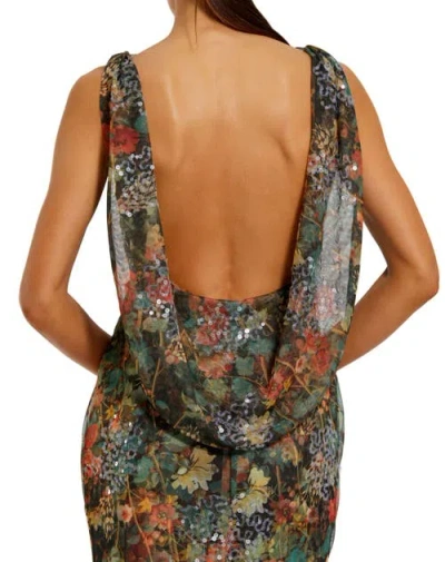 Mac Duggal 94263 Formal Long Floral Printed Evening Dress In Multi