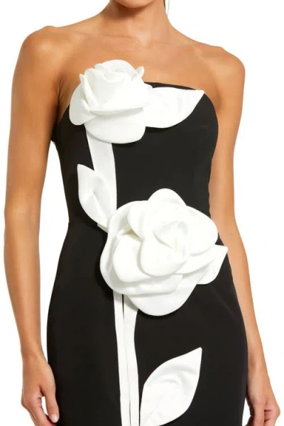 Mac Duggal 56187 Long Ball Gown Floral Formal Prom Dress In Gold