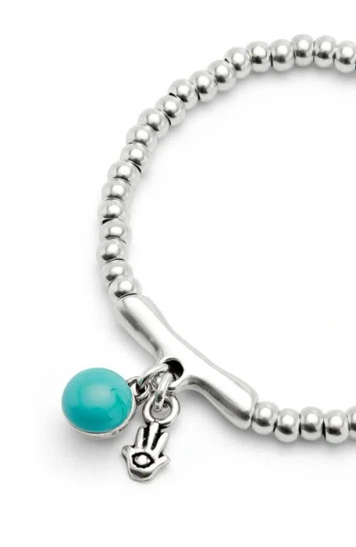 Unode50 Turquoise Murano Core Bracelet In Metallic