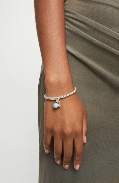 Unode50 Turquoise Murano Core Bracelet In Metallic