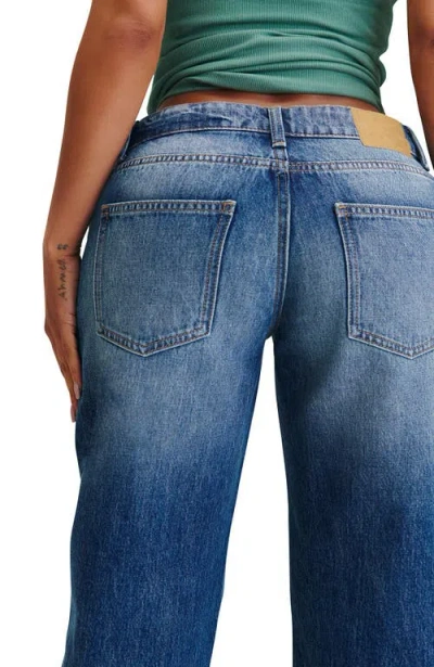 Cotton On Curvy Low Rise Straight Jean In Blue