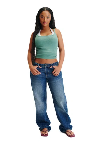Cotton On Curvy Low Rise Straight Jean In Blue