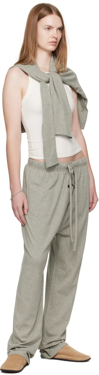 Essentials Drawstring-cuffed Sweatpants In Gold