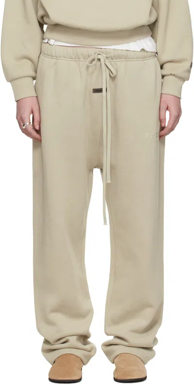 Essentials Emblem Patch Tracksuit Pants In Neutral