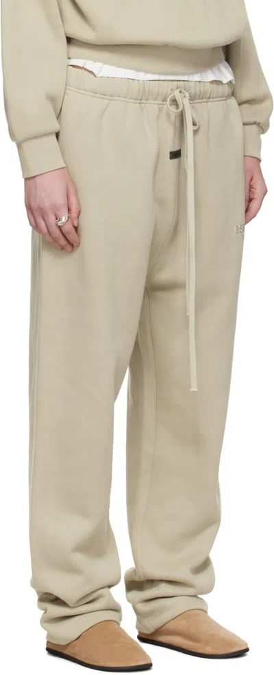 Essentials Emblem Patch Tracksuit Pants In Neutral