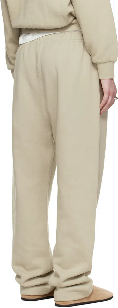 Essentials Emblem Patch Tracksuit Pants In Neutral