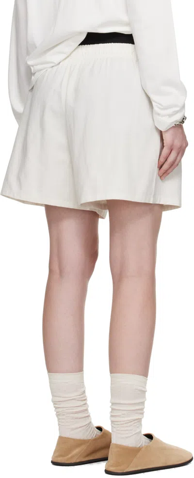 Essentials Drawstrings Shorts In White