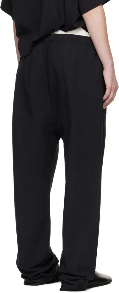 Essentials Logo-banded Track Pants In Black