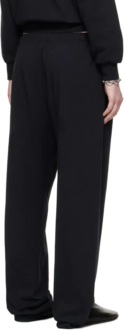 Essentials Logo-banded Track Pants In Black