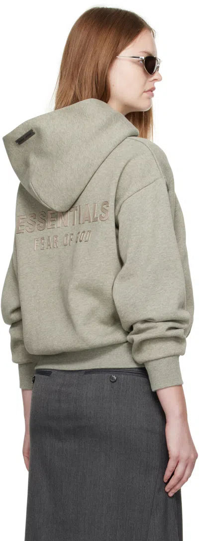 Essentials Fleece Classic Fit Hoodie In Gray