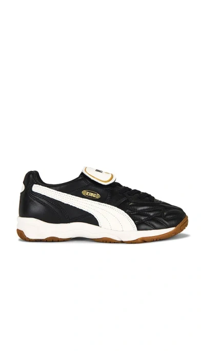 Puma Sneakers King Indoor In Black Warm White