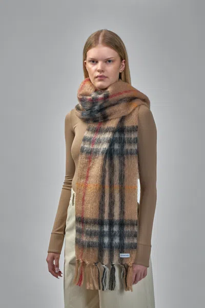 Burberry Women Check Printed Scarf In Brown