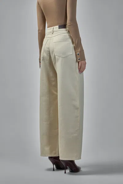 Lemaire Utility Pocket Jeans In White