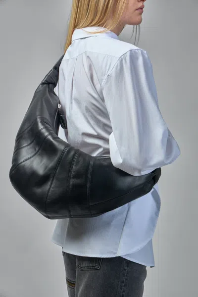 Lemaire Large Croissant Bag In Black