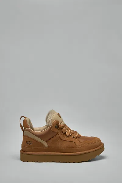 Ugg Stylish Boot-style Sneakers With Plush Lining In Brown