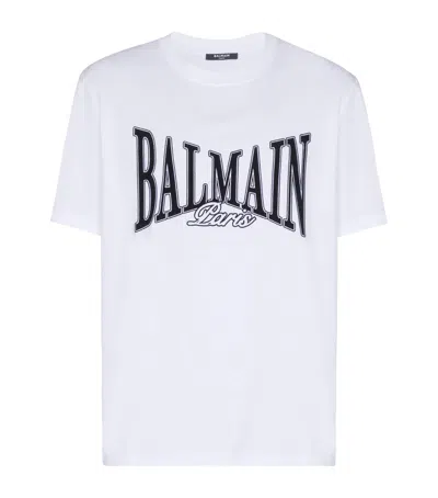Balmain College Flock T-shirt In Animal Print