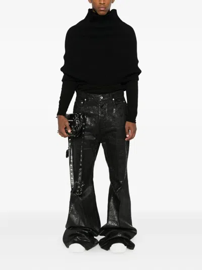 Rick Owens Fabric Sweaters In Black