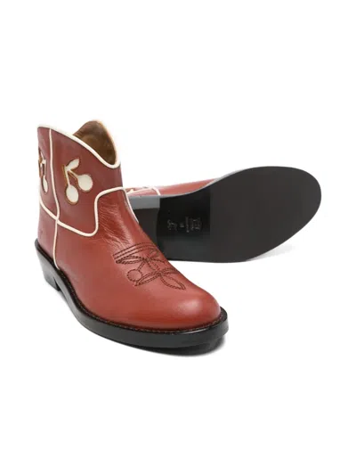 Bonpoint Joya Cowboy Boots In Brown