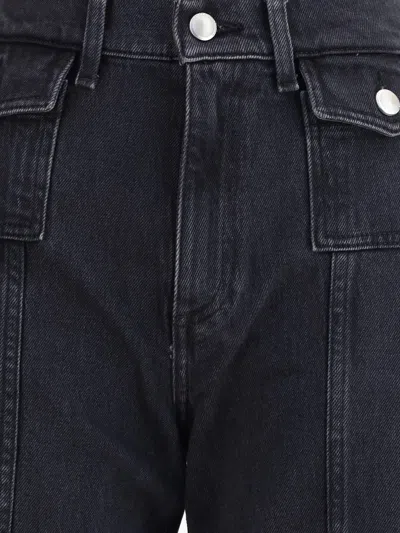 7 For All Mankind Lotta Wide Leg Jeans In Gold