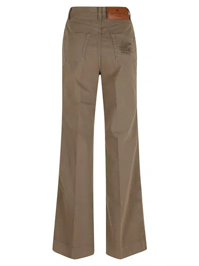 Etro Vaqueros Rectos - Verde In Brown
