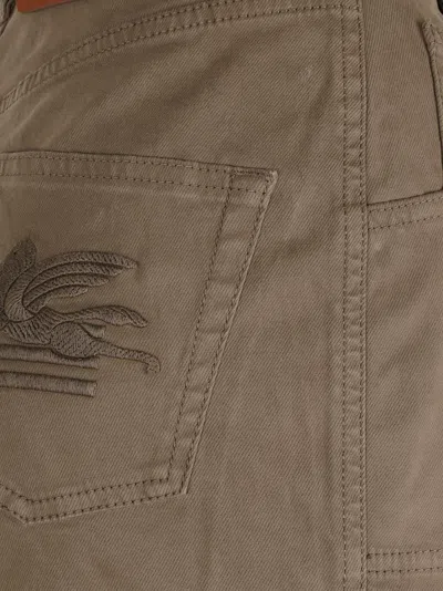 Etro Vaqueros Rectos - Verde In Brown