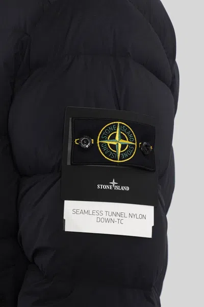 Stone Island Seamless Tunnel Nylon Down-tc Regular-fit. Piumino Con Cappuccio A Uno Strato Di Nylon Leggero Stret In Black