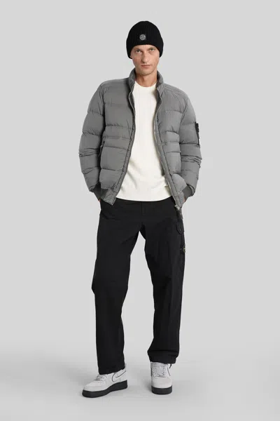 Stone Island Seamless Tunnel Nylon Down-tc Regular-fit. Piumino Con Cappuccio A Uno Strato Di Nylon Leggero Stret In Gray