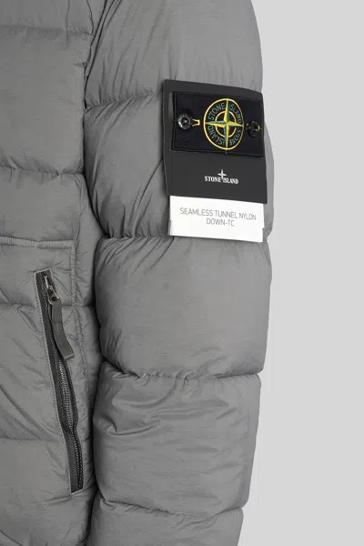 Stone Island Seamless Tunnel Nylon Down-tc Regular-fit. Piumino Con Cappuccio A Uno Strato Di Nylon Leggero Stret In Gray