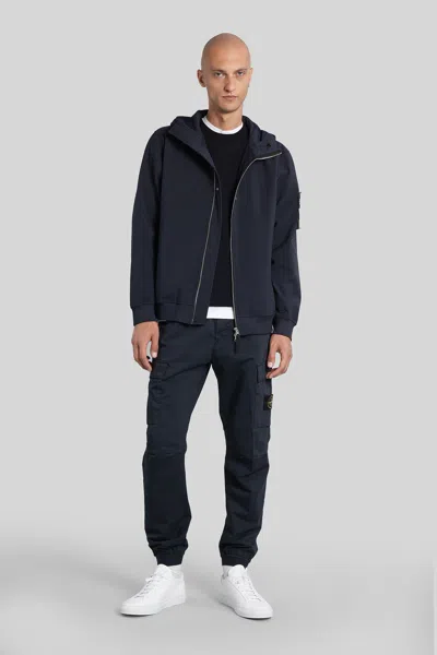 Stone Island Soft Shell Jacket In Blue