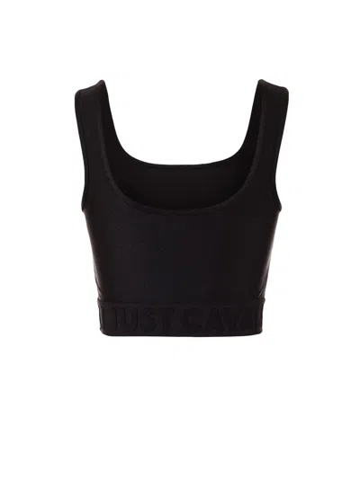 Just Cavalli Top  Woman Color Black In Black