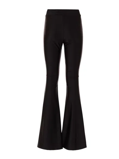 Just Cavalli Ring-detail Trousers In Black