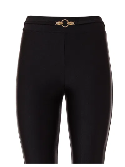 Just Cavalli Ring-detail Trousers In Black