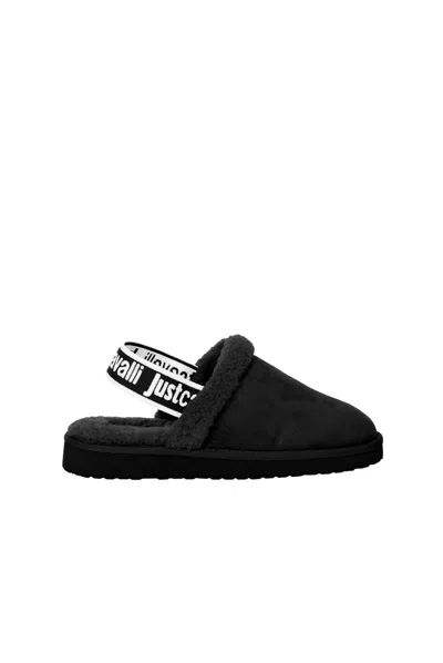 Just Cavalli Slides In Black