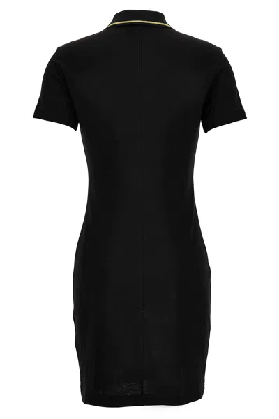 Versace Jeans Couture Women's Emblem Polo T-shirt Dress In Black
