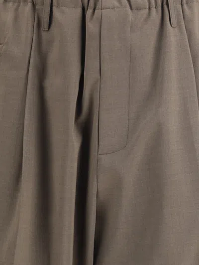 Magliano Tailored Trousers With Pleats And Pockets In Brown