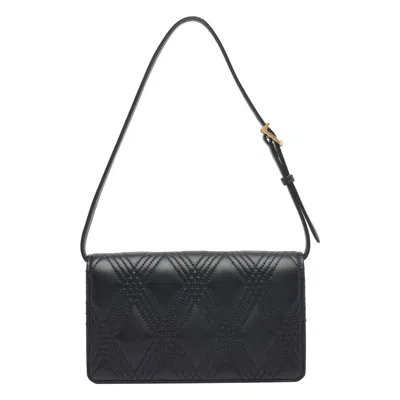Valentino Quiltie 67 Mini Shoulder Bag In Quilted Nappa In Black