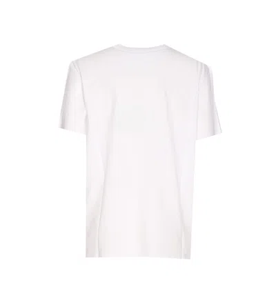 Liu •jo Floral Print Top With Strass And Sequins In White