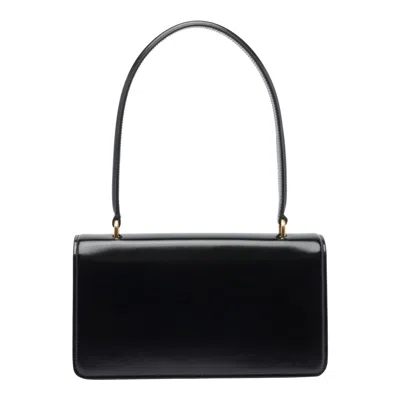 Valentino Vain Bag With Handle In Leather In Black