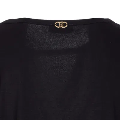 Liu •jo Long Sleeves T-shirt In Black