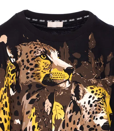 Liu •jo T-shirt Liu Jo Woman Color Multicolor In Black