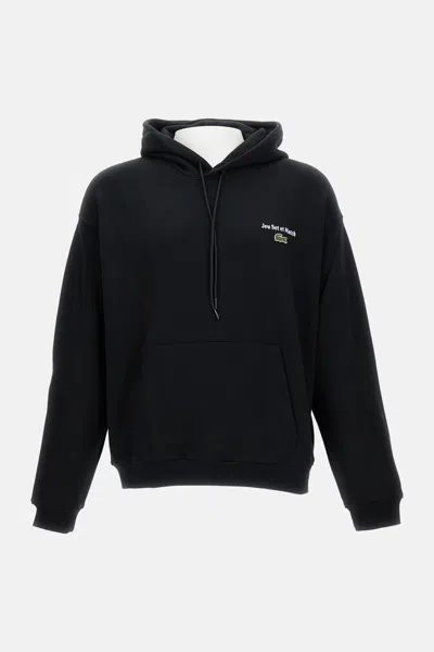 Lacoste Sweatshirt With Logo And Print In Black
