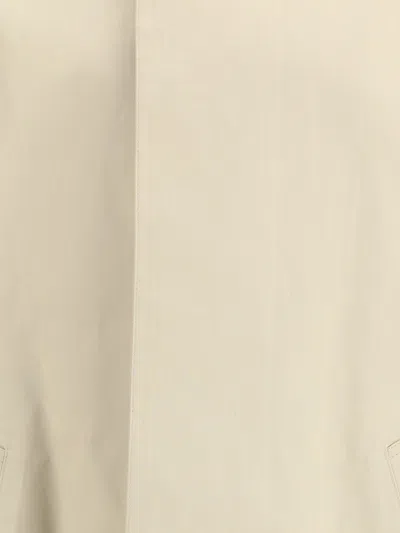 Givenchy Welt-pockets Cotton Trenchcoat In Neutral