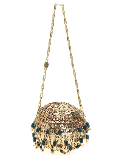 Rabanne Chain Strap Beaded Handbag 1969 Ball Pils In Gold