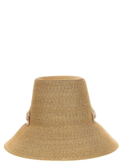 Roger Vivier Brown Broche Embellished Bucket Hat In Gold