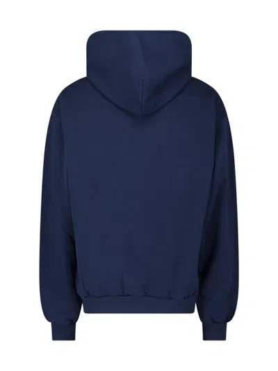 Marni Sweatshirt With Maxi Logo Print In Blue