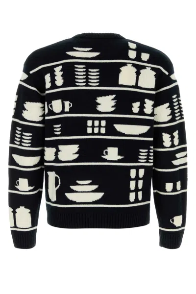 Jw Anderson Embroidered Wool Sweater In Multi
