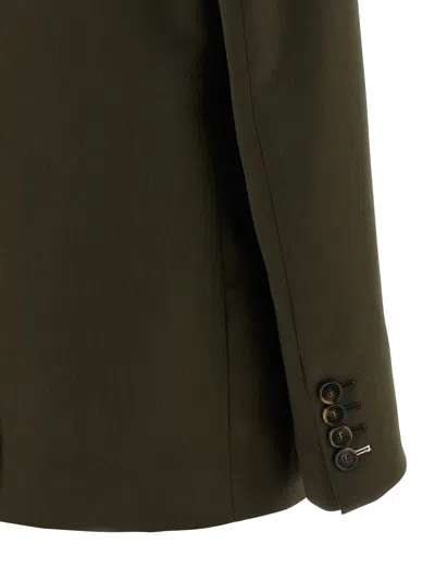 Stella Mccartney Shiny Tailoring Iconic Jacket In Green