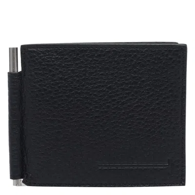 Tom Ford Wallet With T-shaped Money Clip In Black