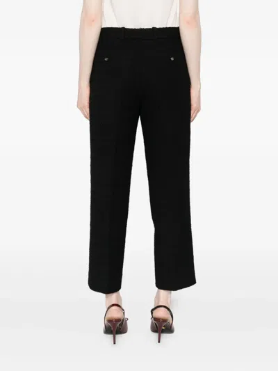 Gucci Women Cropped Trousers In Black
